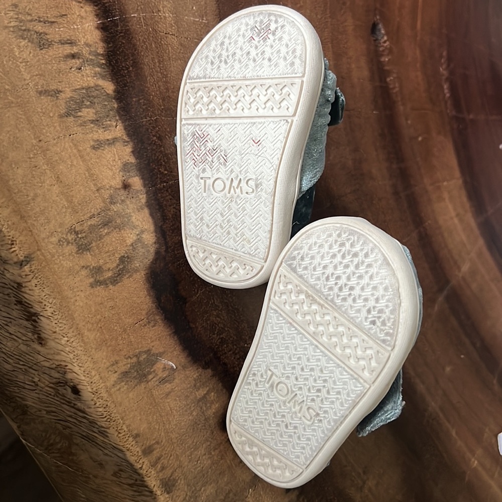 Blue velvet baby Toms - Picture 4 of 4